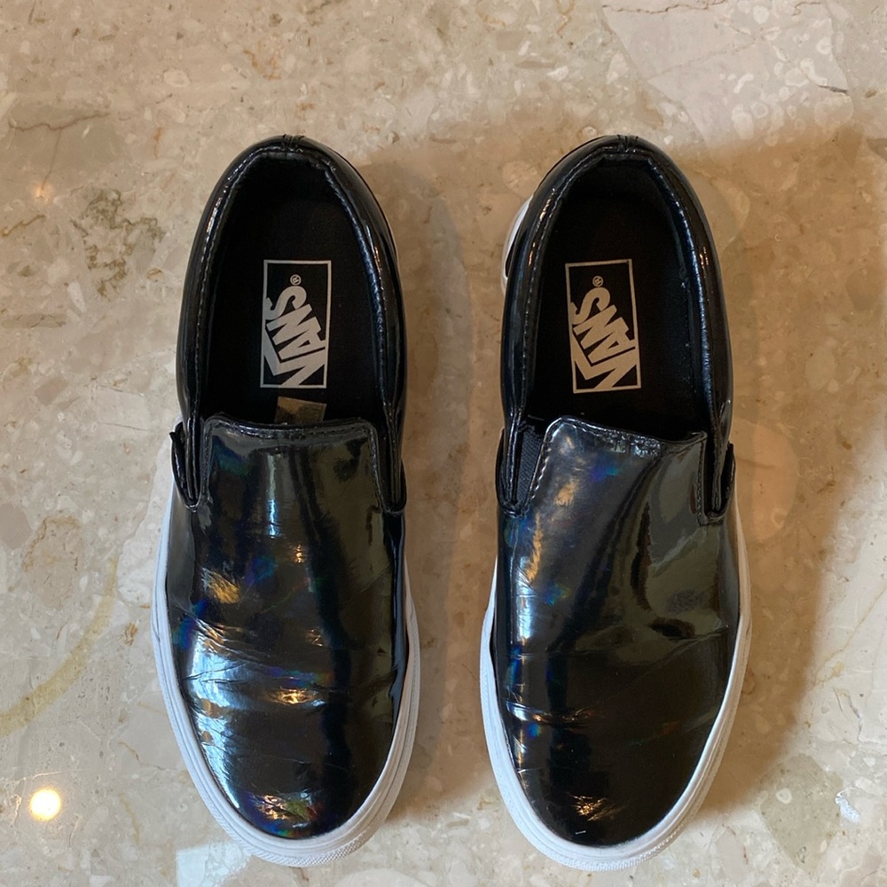 Black Patton, leather vans